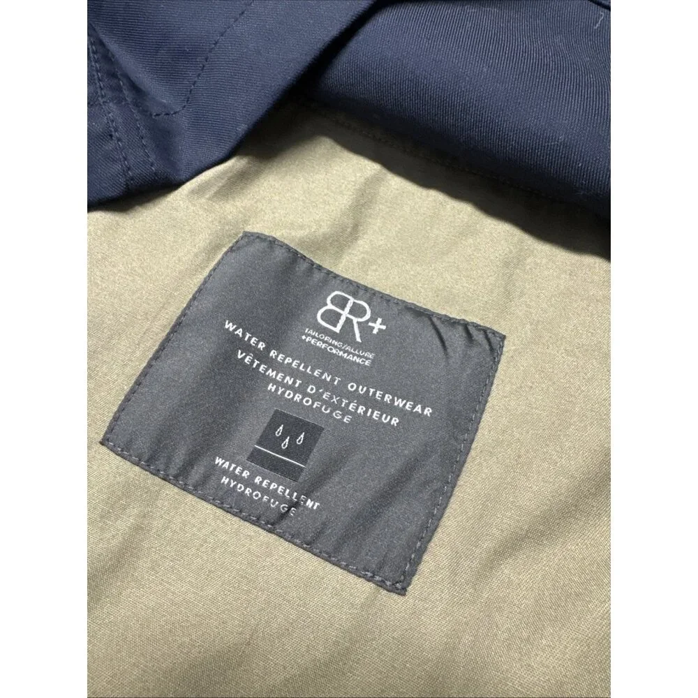 Banana‎ Republic 4 Pocket Field Jacket Navy Cotton Nylon Mens L Military Style